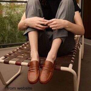 Jamie Haller the Penny Loafer in Brown - 38